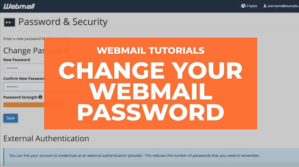 How to change mis webmail password
